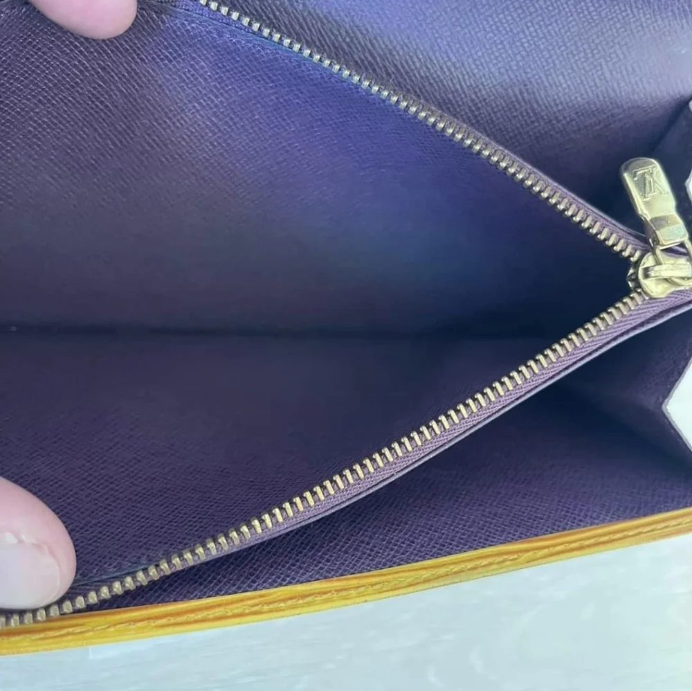 Louis Vuitton Yellow / PurpleEpi long Wallet - Picture 4 of 4